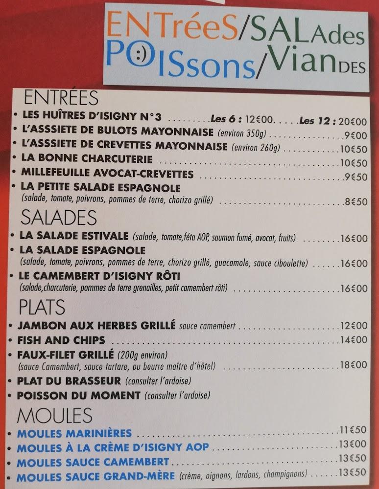 Le Central - Menu Image 1